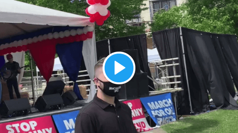 WATCH: Deleted scene from Borat sequel shows how much danger Sacha Baron Cohen was in at gun rally
